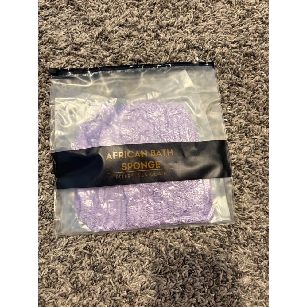 African Bath Sponge Exfoliating Net Washcloth Lilac Purple Refresh & Exfoliate